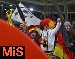 17.11.2025, Fussball WM-Qualifikation Europa 2025/26, 10.Spieltag,  Deutschland - Slowakei, in der Red-Bull-Arena Leipzig (Deutschland). Die Fans feiern