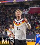 17.11.2025, Fussball WM-Qualifikation Europa 2025/26, 10.Spieltag,  Deutschland - Slowakei, in der Red-Bull-Arena Leipzig (Deutschland). Torjubel Nick Woltemade (Deutschland) 