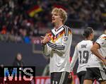17.11.2025, Fussball WM-Qualifikation Europa 2025/26, 10.Spieltag,  Deutschland - Slowakei, in der Red-Bull-Arena Leipzig (Deutschland). Torjubel Nick Woltemade (Deutschland) 