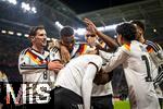 17.11.2025, Fussball WM-Qualifikation Europa 2025/26, 10.Spieltag,  Deutschland - Slowakei, in der Red-Bull-Arena Leipzig (Deutschland). Torjubel v.li: Leon Goretzka (Deutschland), Felix Nmecha (Deutschland), Jonathan Tah (Deutschland), Assan Ouedraogo (Deutschland), Nathaniel Brown (Deutschland), 