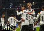 17.11.2025, Fussball WM-Qualifikation Europa 2025/26, 10.Spieltag,  Deutschland - Slowakei, in der Red-Bull-Arena Leipzig (Deutschland). Torjubel Assan Ouedraogo (Deutschland) mit Nick Woltemade (Deutschland) 