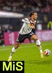 17.11.2025, Fussball WM-Qualifikation Europa 2025/26, 10.Spieltag,  Deutschland - Slowakei, in der Red-Bull-Arena Leipzig (Deutschland). Leroy Sane (Deutschland) am Ball 