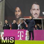 17.11.2025, Fussball WM-Qualifikation Europa 2025/26, 10.Spieltag,  Deutschland - Slowakei, in der Red-Bull-Arena Leipzig (Deutschland). re: Trainer Julian Nagelsmann (Deutschland), li: DFB-Gesch�ftsf�hrer Andreas Rettig (Deutschland), Sportdirektor Rudi V�ller (Deutschland) 