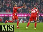22.11.2025, Fussball Bundesliga 2025/2026, 11.Spieltag, FC Bayern M�nchen - SC Freiburg, in der Allianz-Arena M�nchen,  Michael Olise (FC Bayern M�nchen) Torjubel nach dem 6:2


