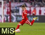 22.11.2025, Fussball Bundesliga 2025/2026, 11.Spieltag, FC Bayern M�nchen - SC Freiburg, in der Allianz-Arena M�nchen,  Lennart Karl (FC Bayern M�nchen) am Ball 