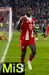 22.11.2025, Fussball Bundesliga 2025/2026, 11.Spieltag, FC Bayern M�nchen - SC Freiburg, in der Allianz-Arena M�nchen, Torjubel,  Dayot Upamecano (FC Bayern M�nchen)