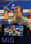 25.11.2025,  Fussball UEFA Championsleague 2025/2026: Pressekonferenz des FC Bayern Mnchen am Tag vor dem Spiel FC Arsenal - FC Bayern Mnchen, im Emirates-Stadion London (England).  Harry Kane (FC Bayern Mnchen) bei der Pressekonferenz
  

