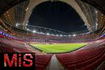 25.11.2025,  Fussball UEFA Championsleague 2025/2026: Pressekonferenz des FC Bayern M�nchen am Tag vor dem Spiel FC Arsenal - FC Bayern M�nchen, im Emirates-Stadion London (England).  Blick in das noch leere Stadion.
  

