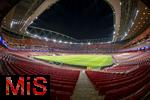 25.11.2025,  Fussball UEFA Championsleague 2025/2026: Pressekonferenz des FC Bayern M�nchen am Tag vor dem Spiel FC Arsenal - FC Bayern M�nchen, im Emirates-Stadion London (England).  Blick in das noch leere Stadion.
  

