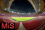 25.11.2025,  Fussball UEFA Championsleague 2025/2026: Pressekonferenz des FC Bayern M�nchen am Tag vor dem Spiel FC Arsenal - FC Bayern M�nchen, im Emirates-Stadion London (England).  Blick in das noch leere Stadion.
  

