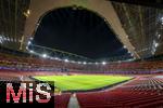 25.11.2025,  Fussball UEFA Championsleague 2025/2026: Pressekonferenz des FC Bayern M�nchen am Tag vor dem Spiel FC Arsenal - FC Bayern M�nchen, im Emirates-Stadion London (England).  Blick in das noch leere Stadion.
  

