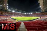 25.11.2025,  Fussball UEFA Championsleague 2025/2026: Pressekonferenz des FC Bayern M�nchen am Tag vor dem Spiel FC Arsenal - FC Bayern M�nchen, im Emirates-Stadion London (England).  Blick in das noch leere Stadion.
  

