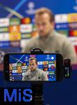 25.11.2025,  Fussball UEFA Championsleague 2025/2026: Pressekonferenz des FC Bayern M�nchen am Tag vor dem Spiel FC Arsenal - FC Bayern M�nchen, im Emirates-Stadion London (England). Harry Kane (FC Bayern M�nchen) 
   

