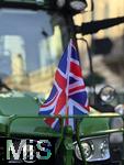 26.11.2025,  London (England), in der Millionenmetropole demonstrieren heute hunderte Bauern mit ihren groen Traktoren gegen die Britische Regierung unter Keir Starmer (Premierminister des Vereinigten Knigreiches), der die Erbschaftssteuer fr Landwirte wieder eingefhrt hat.
