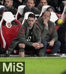 26.11.2025,  Fussball UEFA Championsleague 2025/2026: Vorrunde 5.Spieltag, FC Arsenal - FC Bayern M�nchen, im Emirates-Stadion London (England) Joshua Kimmich (FC Bayern M�nchen) ist gefrustet
  

