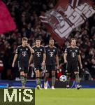 26.11.2025,  Fussball UEFA Championsleague 2025/2026: Vorrunde 5.Spieltag, FC Arsenal - FC Bayern M�nchen, im Emirates-Stadion London (England), Frust nach einem Gegentor bei Joshua Kimmich (FC Bayern M�nchen), Aleksandar Pavlovic (Bayern M�nchen) , Jonathan Tah (FC Bayern M�nchen), Harry Kane (FC Bayern M�nchen).x