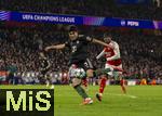 26.11.2025,  Fussball UEFA Championsleague 2025/2026: Vorrunde 5.Spieltag, FC Arsenal - FC Bayern M�nchen, im Emirates-Stadion London (England), Min-jae Kim (Bayern M�nchen, Minjae Kim) Schuss. 