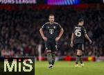 26.11.2025,  Fussball UEFA Championsleague 2025/2026: Vorrunde 5.Spieltag, FC Arsenal - FC Bayern M�nchen, im Emirates-Stadion London (England), Harry Kane (FC Bayern M�nchen) nachdenklich 