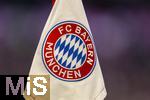 29.11.2025, Fussball Bundesliga 2025/2026, 12.Spieltag, FC Bayern M�nchen - FC St. Pauli, in der Allianz-Arena M�nchen, Eckfahne mit dem Bayern-Logo