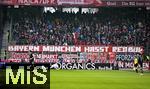 06.01.2026, Fussball 1. Bundesliga 2025/2026, Testspiel: RB Salzburg - FC Bayern M�nchen, in der Red Bull Arena Salzburg. Die Bayern Fans - Bayern M�nchen hasst RedBull.