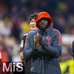 06.01.2026, Fussball 1. Bundesliga 2025/2026, Testspiel: RB Salzburg - FC Bayern M�nchen, in der Red Bull Arena Salzburg (�sterreich), Dayot Upamecano (FC Bayern M�nchen) nach. dem Spiel.