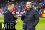 06.01.2026, Fussball 1. Bundesliga 2025/2026, Testspiel: RB Salzburg - FC Bayern M�nchen, in der Red Bull Arena Salzburg (�sterreich), re: TV-Moderator Fritz von Thurn und Taxis am Mikrofon von FC Bayern TV.