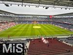 06.01.2026, Fussball 1. Bundesliga 2025/2026, Testspiel: RB Salzburg - FC Bayern M�nchen, in der Red Bull Arena Salzburg. Stadion�bersicht, Totale, �bersicht, Vogelperspektive, Innenansicht,  von den Pressepl�tzen aus.
