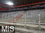 21.01.2026,  Fussball UEFA Championsleague 2025/2026: Vorrunde 7.Spieltag, FC Bayern M�nchen - Union Saint-Gilloise, in der Allianz-Arena M�nchen. Leere S�dkurve, die heute leer bleibt wegen einer Strafe der UEFA
  

