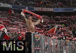 21.01.2026,  Fussball UEFA Championsleague 2025/2026: Vorrunde 7.Spieltag, FC Bayern M�nchen - Union Saint-Gilloise, in der Allianz-Arena M�nchen. Nackter Fan bei eisigen Temperaturen
  


