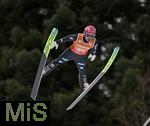 23.01.2026, Skiflug-Weltmeisterschaft Oberstdorf 2026, auf der Heini-Klopfer-Skiflugschanze in Oberstdorf (Deutschland). Einzelwettbewerb Tag 1,  HOFFMANN Felix (�sterreich) 