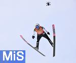 23.01.2026, Skiflug-Weltmeisterschaft Oberstdorf 2026, auf der Heini-Klopfer-Skiflugschanze in Oberstdorf (Deutschland). Einzelwettbewerb Tag 1,  FORFANG Johann Andre (Norwegen) mit Drohne