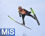 23.01.2026, Skiflug-Weltmeisterschaft Oberstdorf 2026, auf der Heini-Klopfer-Skiflugschanze in Oberstdorf (Deutschland). Einzelwettbewerb Tag 1,  SUNDAL Kristoffer Eriksen (Norwegen) im Flug