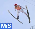 23.01.2026, Skiflug-Weltmeisterschaft Oberstdorf 2026, auf der Heini-Klopfer-Skiflugschanze in Oberstdorf (Deutschland). Einzelwettbewerb Tag 1,  STOCH Kamil (Polen) 
