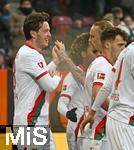 31.01.2026, Fussball 1. Bundesliga 2025/2026, 20.Spieltag, FC Augsburg - FC St. Pauli, in der WWK-Arena Augsburg. Torjubel nach dem 1:1 von Michael Gregoritsch (Augsburg) 
 

