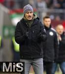 31.01.2026, Fussball 1. Bundesliga 2025/2026, 20.Spieltag, FC Augsburg - FC St. Pauli, in der WWK-Arena Augsburg. Trainer Alexander Blessin (FC St. Pauli) in Rage.