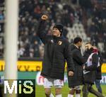 31.01.2026, Fussball 1. Bundesliga 2025/2026, 20.Spieltag, FC Augsburg - FC St. Pauli, in der WWK-Arena Augsburg. Michael Gregoritsch (Augsburg) jubelt nach dem Spiel 