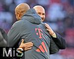 08.02.2026, Fussball Bundesliga 2025/2026, 21.Spieltag, FC Bayern M�nchen - TSG 1899 Hoffenheim, in der Allianz-Arena M�nchen,   v.l. Trainer Christian Ilzer (Hoffenheim) und Trainer Vincent Kompany (FC Bayern M�nchen) 


