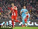 08.02.2026, Fussball Bundesliga 2025/2026, 21.Spieltag, FC Bayern M�nchen - TSG 1899 Hoffenheim, in der Allianz-Arena M�nchen,   Harry Kane (FC Bayern M�nchen) jubelt.

