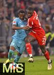 08.02.2026, Fussball Bundesliga 2025/2026, 21.Spieltag, FC Bayern M�nchen - TSG 1899 Hoffenheim, in der Allianz-Arena M�nchen,   v.l. Bazoumana Toure (TSG 1899 Hoffenheim) gegen Dayot Upamecano (FC Bayern M�nchen) 


