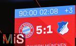 08.02.2026, Fussball Bundesliga 2025/2026, 21.Spieltag, FC Bayern M�nchen - TSG 1899 Hoffenheim, in der Allianz-Arena M�nchen,   Nach 90 Minuten stehts 5:1


