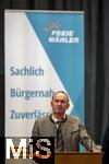 09.02.2026, Bad Wörishofen im Unterallgäu, Parteiveranstaltung zur Kommunalwahl 2026, Freie Wähler laden ein in den Kursaal. Zu Gast ist Hubert Aiwanger (Stellvertretender bayerischer Ministerpräsident, Staatsminister für Wirtschaft, Landesentwicklung und Energie, Bundes- und bayerischer Landesvorsitzender der Freien Wähler) hier am Rednerpult. 