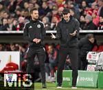 11.02.2026, Fussball DFB-Pokal 2025/2026, Viertelfinale, FC Bayern M�nchen - RB Leipzig, in der Allianz-Arena M�nchen. Trainer Ole Werner (RB Leipzig) ist unzufrieden.


