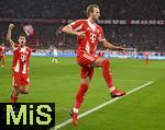 11.02.2026, Fussball DFB-Pokal 2025/2026, Viertelfinale, FC Bayern M�nchen - RB Leipzig, in der Allianz-Arena M�nchen. Torjubel nach dem 1:0 von Harry Kane (FC Bayern M�nchen) 



