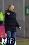 15.02.2026, Fussball 1. Bundesliga 2025/2026, 22.Spieltag, FC Augsburg - 1.FC Heidenheim, in der WWK-Arena Augsburg. Trainer Manuel Baum (FC Augsburg) in Rage 
