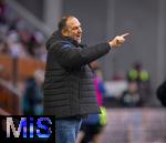 15.02.2026, Fussball 1. Bundesliga 2025/2026, 22.Spieltag, FC Augsburg - 1.FC Heidenheim, in der WWK-Arena Augsburg. Trainer Frank Schmidt (1. FC Heidenheim 1846) 