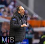 15.02.2026, Fussball 1. Bundesliga 2025/2026, 22.Spieltag, FC Augsburg - 1.FC Heidenheim, in der WWK-Arena Augsburg. Trainer Frank Schmidt (1. FC Heidenheim 1846) 