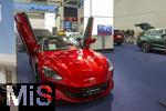 20.02.2026, Die Auto-Messe M�nchner Auto Tage 2026 in M�nchen im Messegel�nde Riem. Staunen und Testen und Kaufen, Autoh�ndler zeigen ihre neuesten Modelle. Hier ein Elektro-Cabriolet, der MG CYBERSTER, MG ist ein Chinesischer Hersteller von Elektroautos.