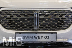 20.02.2026, Die Auto-Messe Münchner Auto Tage 2026 in München im Messegelände Riem. Staunen und Testen und Kaufen, Autohändler zeigen ihre neuesten Modelle. Hier der Messestand von GWM, der WEY 03 Luxus-SUV