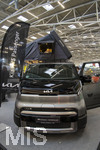 20.02.2026, Die Auto-Messe Münchner Auto Tage 2026 in München im Messegelände Riem. Staunen und Testen und Kaufen, Autohändler zeigen ihre neuesten Modelle. Ein KIA PV5 Passenger, ein Transporter auf Elektrobasis, hier als Wohnmobil-Ausstattung