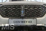 20.02.2026, Die Auto-Messe Münchner Auto Tage 2026 in München im Messegelände Riem. Staunen und Testen und Kaufen, Autohändler zeigen ihre neuesten Modelle. Hier der Messestand von GWM, der WEY 03 Luxus-SUV